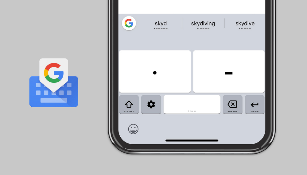 لوحة مفاتيح Gboard تُتيح الآن التواصل عبر شفرة مورس