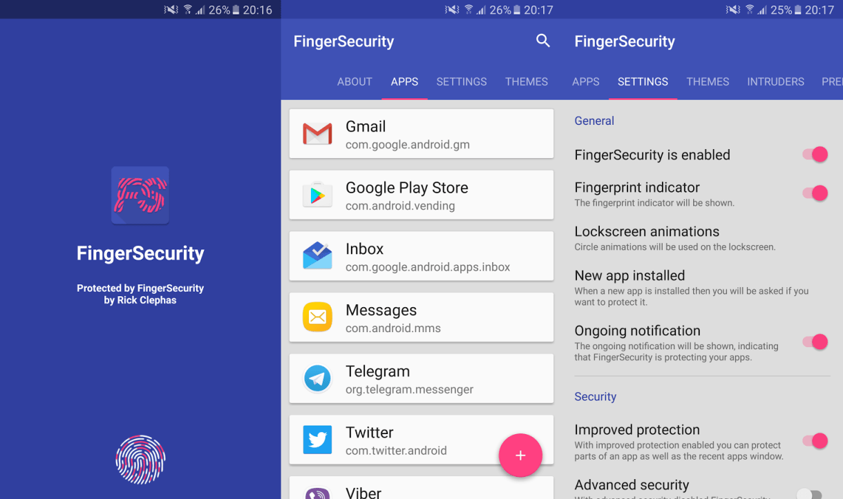 ØªØ·Ø¨ÙŠÙ‚Â FingerSecurity Ù„Ø­Ù…Ø§ÙŠØ© Ø§Ù„ØªØ·Ø¨ÙŠÙ‚Ø§Øª Ø¨Ø¨ØµÙ…Ø© Ø§Ù„Ø£ØµØ¨Ø¹