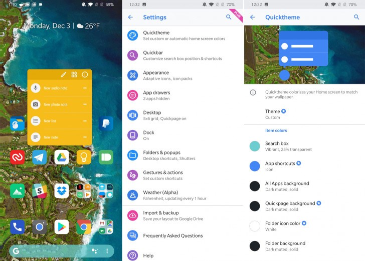 تحديث تطبيق Action Launcher ليتناسب مع تصميم أندرويد 9.0