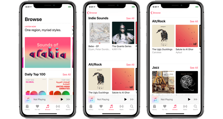 آبل تعزز تواجد خدمتها Apple Music في الشرق الأوسط لتصل 50 مليون أغنية