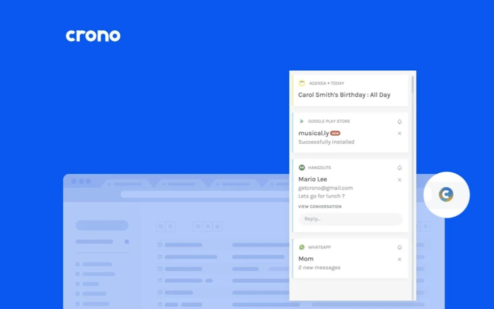 تطبيق Crono الجديد يُبقيك على وفاق مع إشعاراتك وأحداث تقويمك