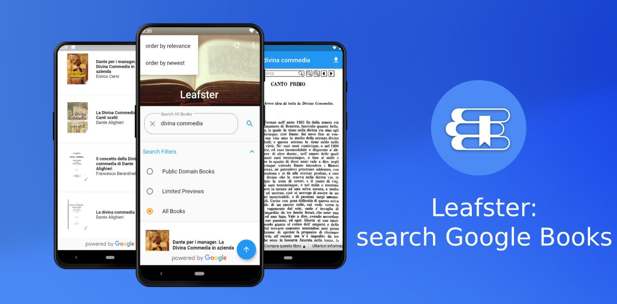 تطبيق Leafster الجديد على أندرويد يُتيح لك البحث في كتب جوجل