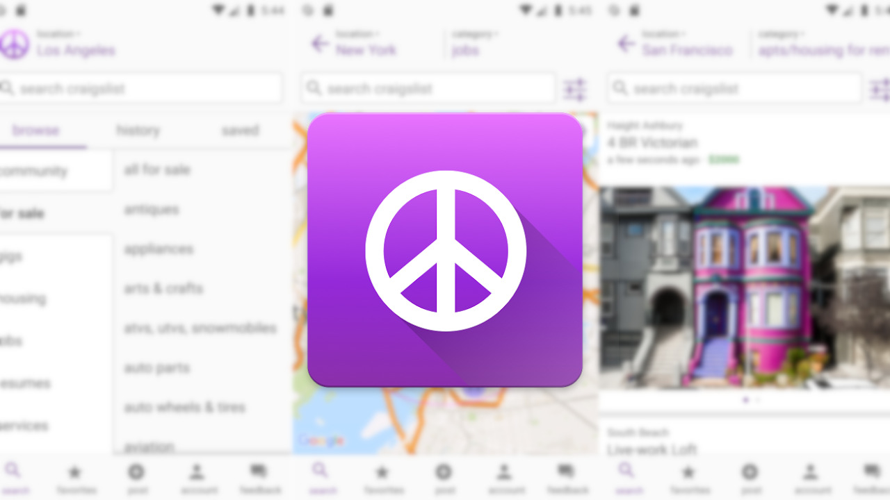 موقع Craigslist للإعلانات المبوبة يُطلِق أخيرًا تطبيقه على أندرويد و iOS