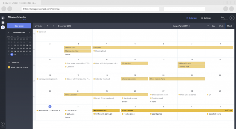 تطبيق ProtonCalendar الجديد يُقدّم جدول أعمال مُشفّر تشفيرًا تامًا