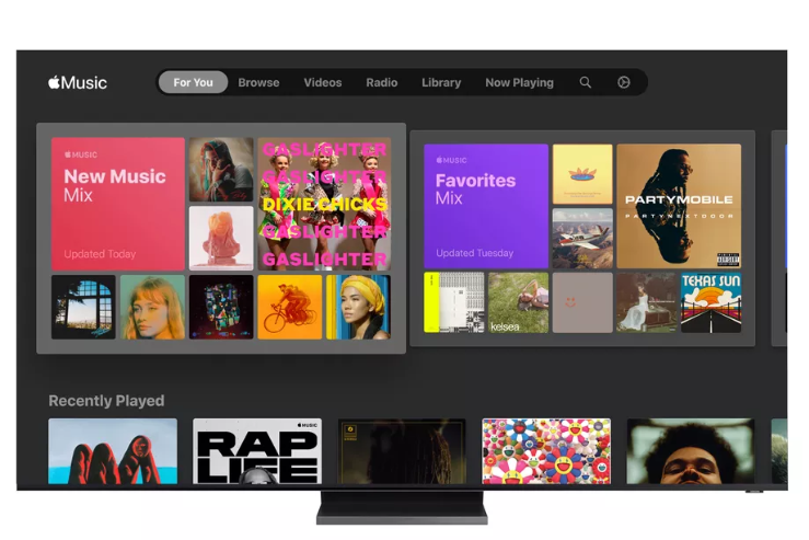تطبيق آبل ميوزك متوفر الآن على أجهزة تلفاز سامسونج الأخيرة