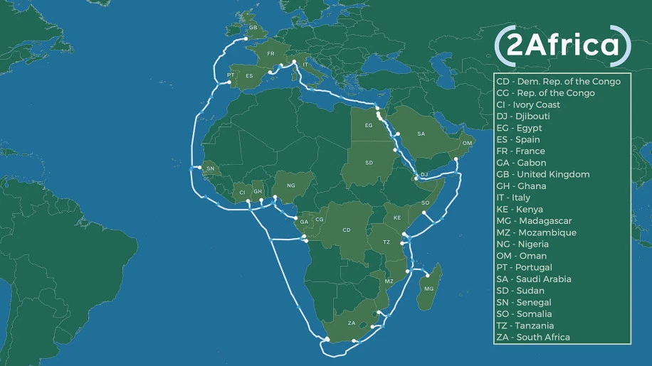 فيس بوك تنشئ كبل إنترنت بحري يخدّم الشرق الأوسط وأفريقيا