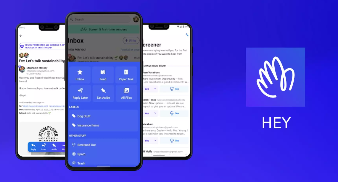 يتيح لك تطبيق HEY الجديد إدارة رسائلك الإلكترونية بطريقة منظمة ومنتجة