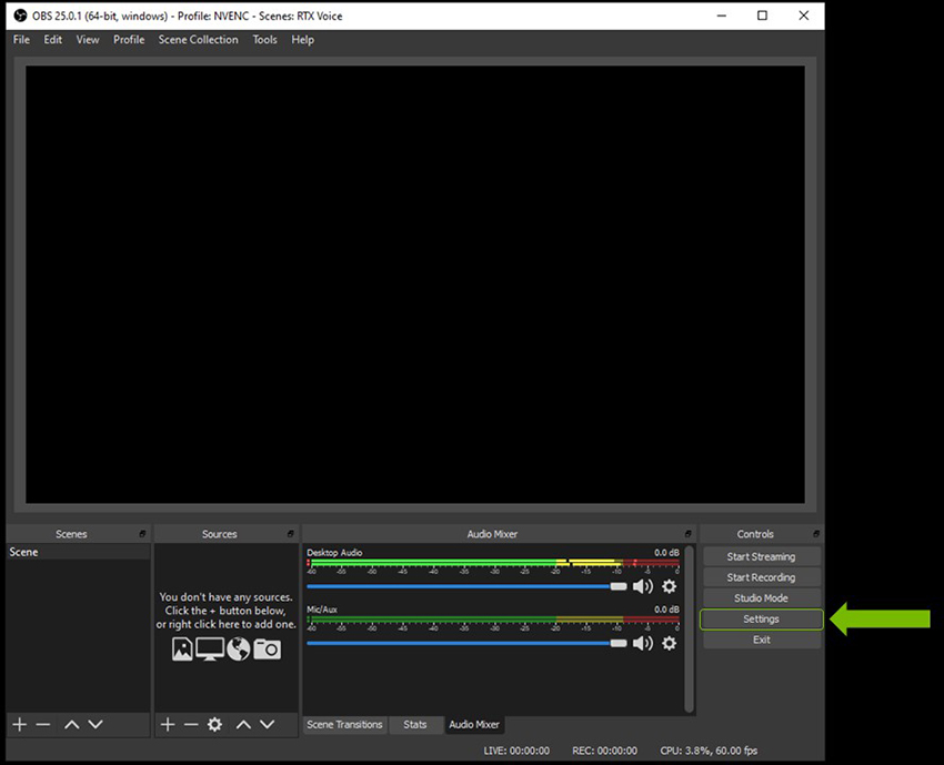 OBS Studio - NVIDIA RTX Voice