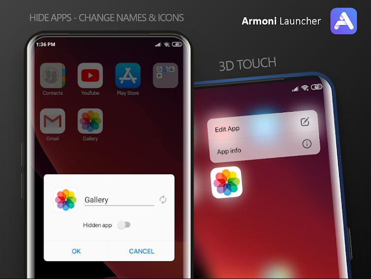 Armoni Launcher تطبيق يوفر مظهر إصدار iOS 14 على أندرويد