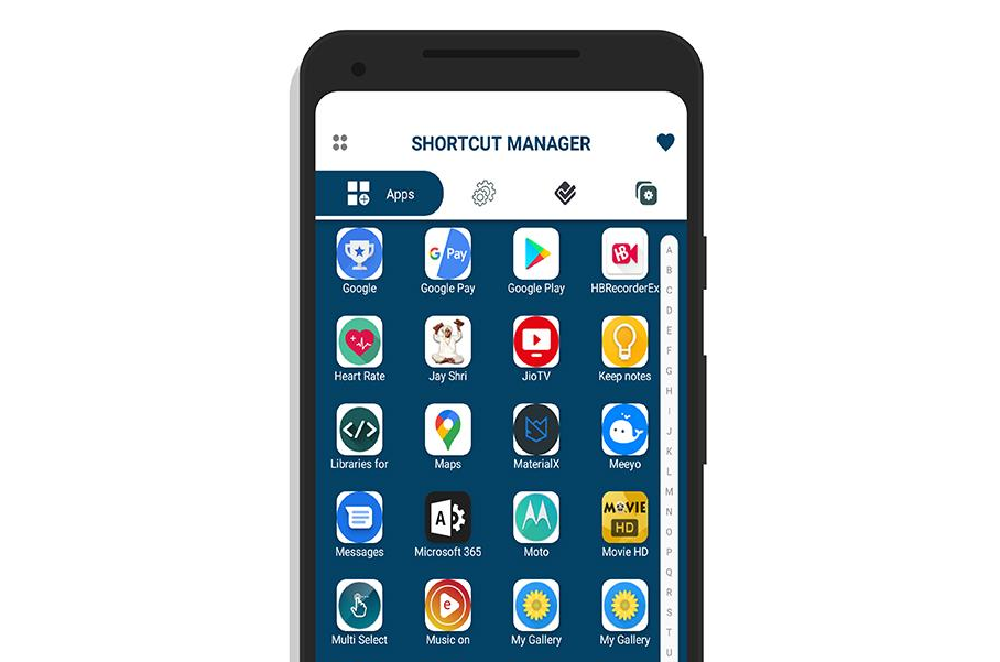 Shortcut Manager لإنشاء اختصارات للتطبيقات والأنشطة على شاشة أندرويد