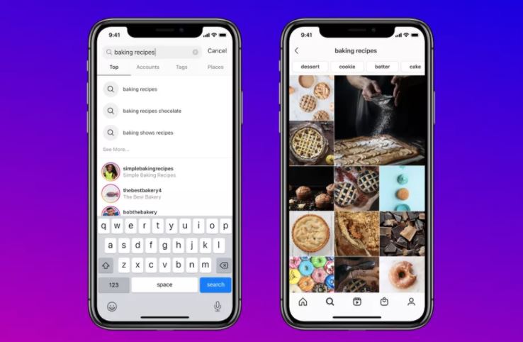 انستجرام تدعم البحث عن المنشورات حسب الكلمة المفتاحية  -  Instagram Keyword Search