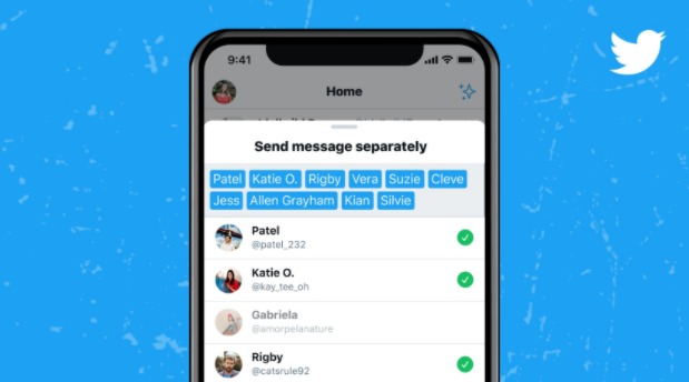تويتر تسمح بإرسال الرسالة لعدة أشخاص معًا دون إنشاء مجموعة
