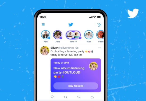 تويتر تسمح بالاستماع للبث الصوتي دون تسجيل دخول