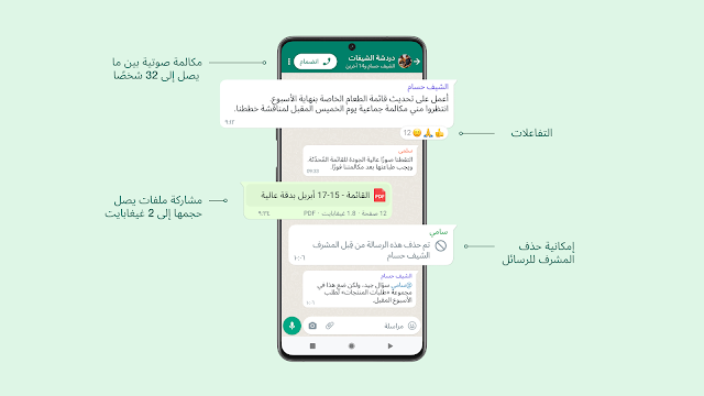 يضيف واتساب رمزًا تعبيريًا لردود الفعل وعناصر تحكم أفضل في المعلومات الخاطئة